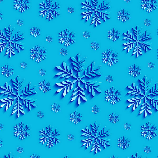 Snowflakes Cutouts - Azure - DIGITAL PRINT