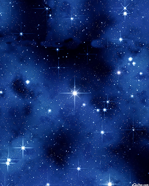 Space - Star Bright - Midnight Blue - DIGITAL PRINT