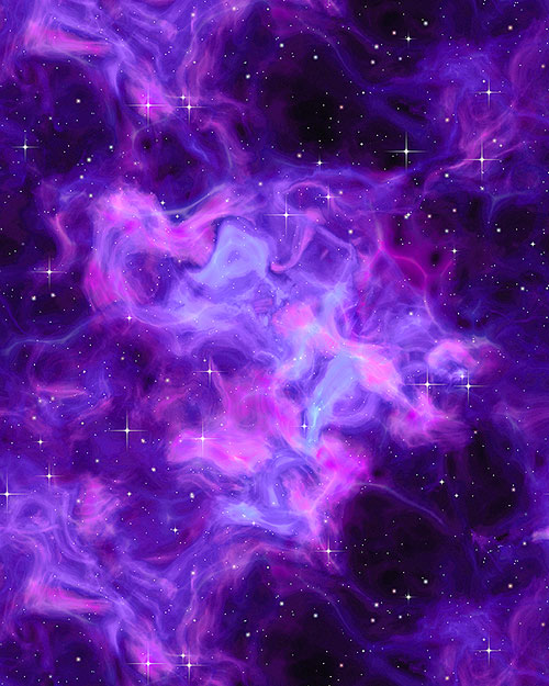 Space - Nebula Glow - Purple - DIGITAL PRINT