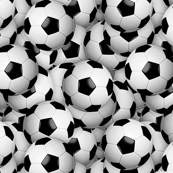 Rubin Design Studio Sports - Soccer Balls - White - DIGITAL PRINT
