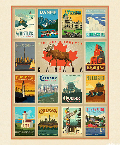 Destinations 3 - Canada Travel Posters - 36" x 44" PANEL