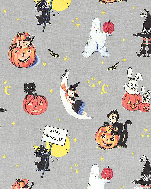 Fright Delight - Vintage Halloween Kids - Ash Gray