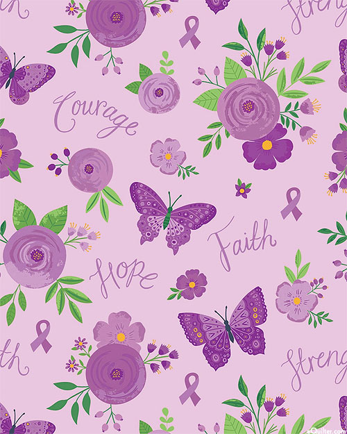 Strength In Lavender - Healing Blooms & Butterflies - Lavender