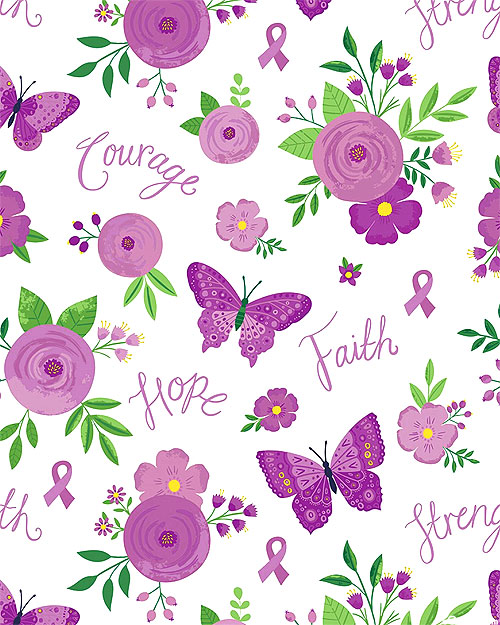 Strength In Lavender - Healing Blooms & Butterflies - Lavender