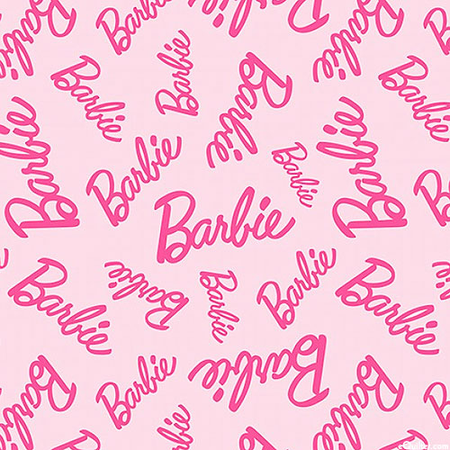 Barbie Girl - Cursive - Pastel Pink
