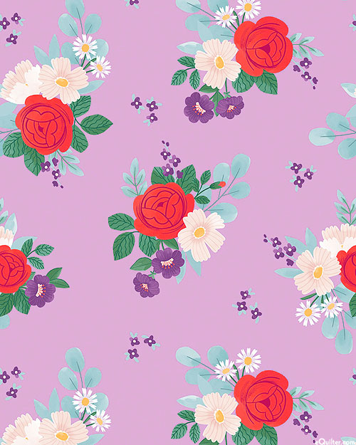 Sweet Picnic - Light Rose Bouquets - Heather Purple