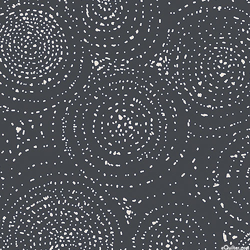 In The Afterglow - Pebble Mandalas - Charcoal Gray