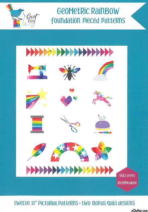 Geometric Rainbow - Paper Piecing Pattern Booklet by Kristy Lea