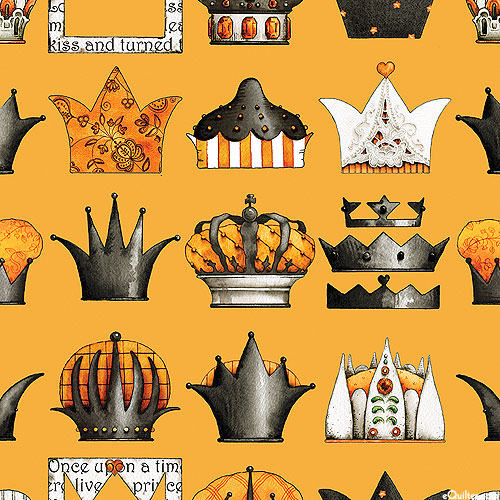 Queen Of We'en - Antique Crowns - Tangerine Orange - DIGITAL