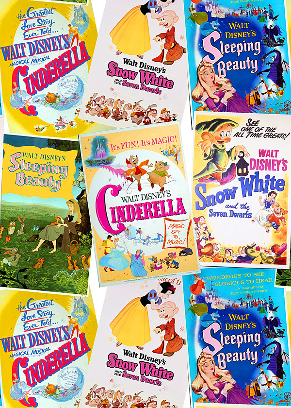 Classic Disney Princess Posters - Multi