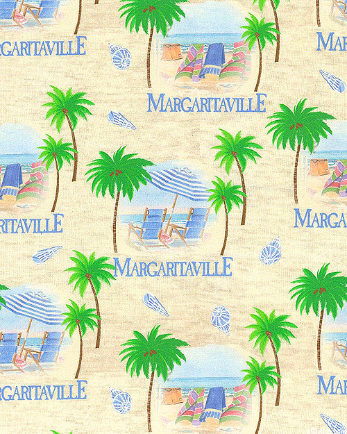 1970's Rock Bands - Margaritaville Paradise - Sandstone