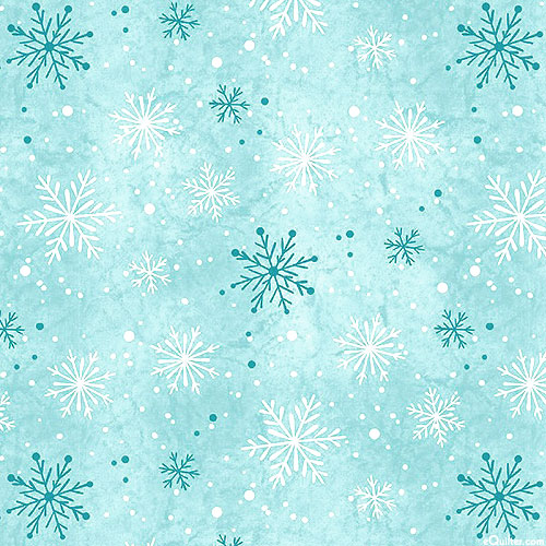 Frosty Merry-mints - Snowfall - Dawn Blue