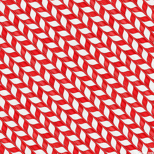 Frosty Merry-mints - Candy Cane Stripe - Ruby Red