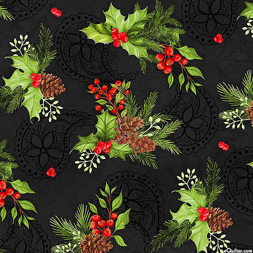 Tartan Holiday - Mistletoe Toss - Pepper Black