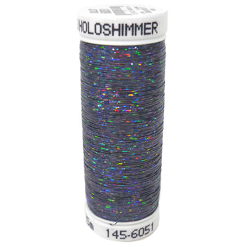 Sulky Holoshimmer Metallic Thread - 250 yds - Arctic Black