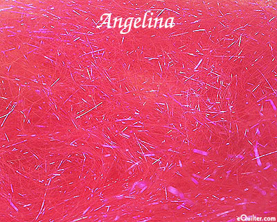 Angelina Fiber - Straight Cut Hot Fix - Raspberry Sparkle