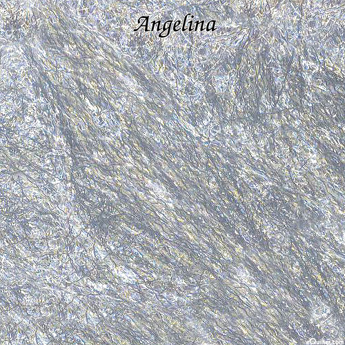 Angelina Fiber - Metallic Crimped Hot Fix - Silver Iris