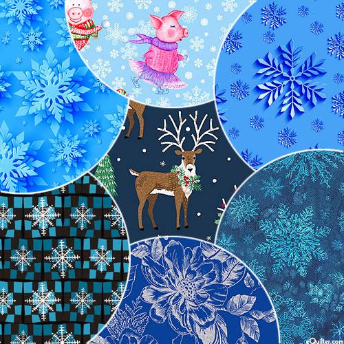 Holiday & Holiday Blue - Fat Quarter Packet