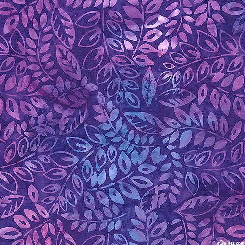 Tonga Brightside - Vine Leaves Batik - Amethyst