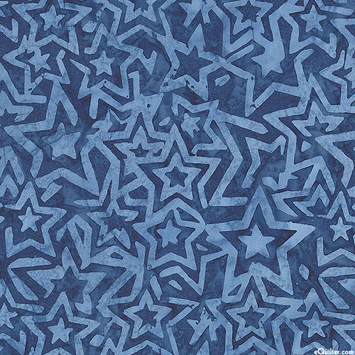 Tonga Liberty - Star Spangled Batik - Indigo