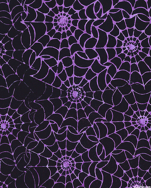 Tonga Spell Bound - Spiderweb Batik - Black