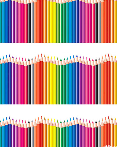 Color Theory - Multi Pencil Stripe - Ice White - DIGITAL