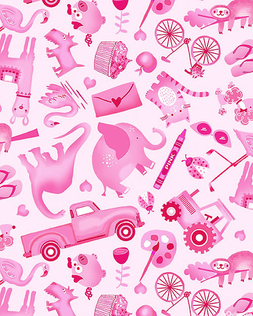 Color Theory - Pink I Spy - Pastel Pink - DIGITAL
