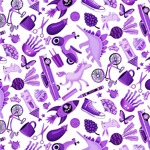 Color Theory - Mini Purple I Spy - Milk White - DIGITAL
