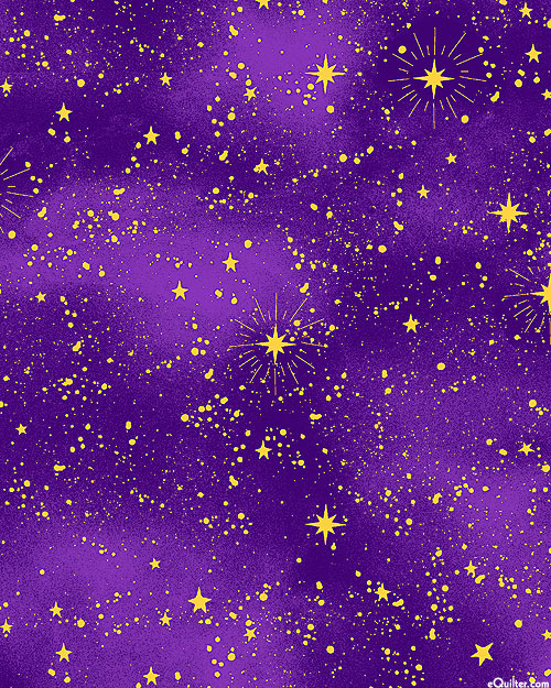 Cosmos - Starry Sky - Amethyst/Gold