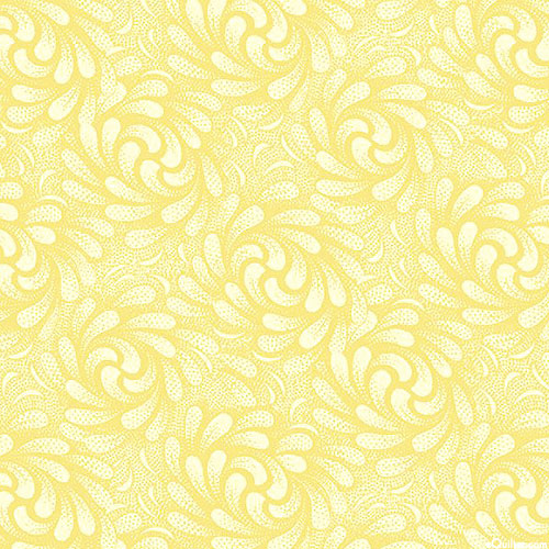Cottage Charm - Swirls Reverse - Banana Yellow - DIGITAL