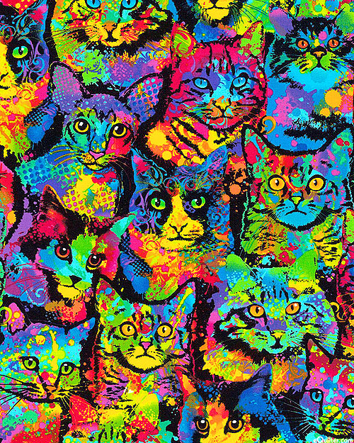 Paint Splatter Cats - Multi