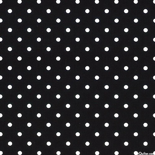 Retro Polka Dots - Black