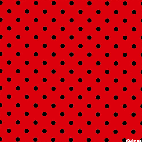 Polka Dot Basic - Retro Polka Dots - Lipstick Red
