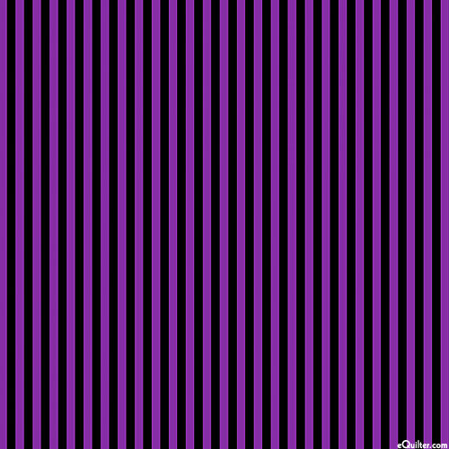 All Hallows' Eve - Spooky Stripe - Royal Purple