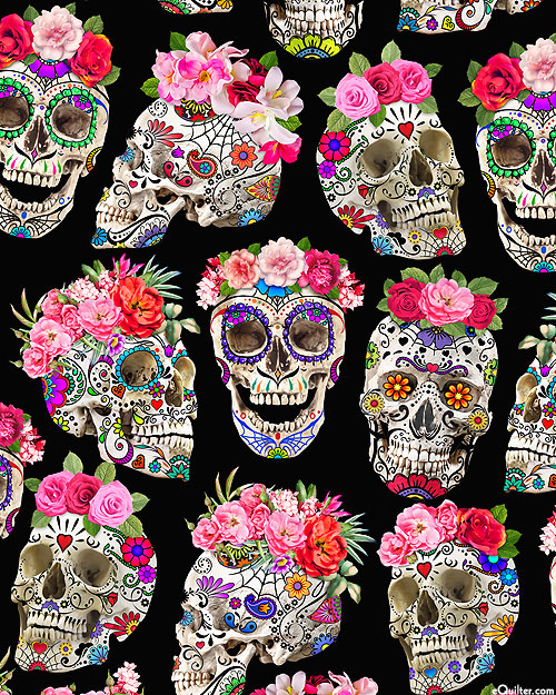 Esperanza - Sugar Skulls & Flower Crowns - Black - DIGITAL