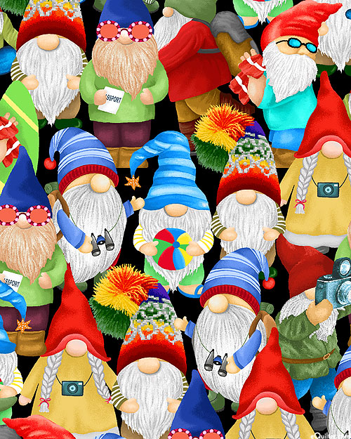 Mobile Gnomes - Tourist Fun - Black - DIGITAL