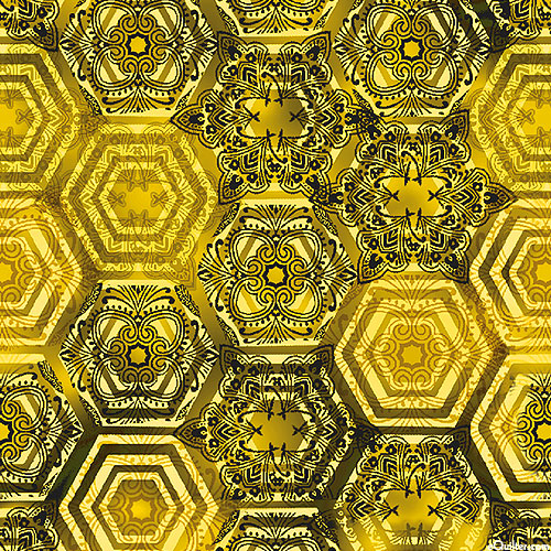 Queen Bee - Gold Queen Honeycomb - Curry Gold