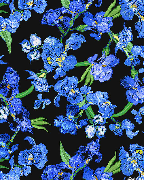 Wild Iris - Wildflower Toss - Black - DIGITAL