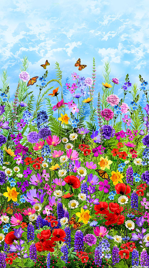 Wildflower - Wild Florals - Alpine Blue - DIGITAL