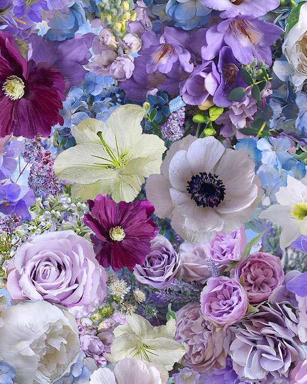 Love Letter - Fancy Florals Bouquet - Lilac Purple - DIGITAL