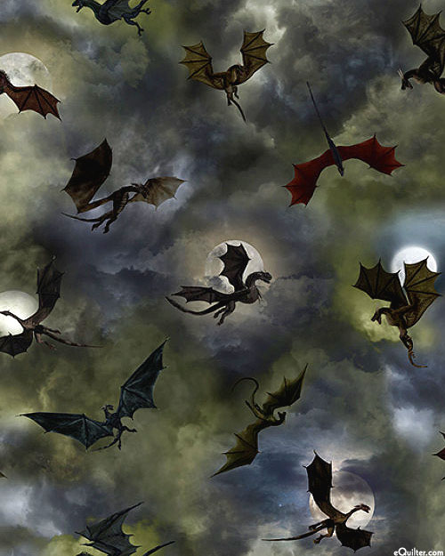 Dragon's Lair - Moonlit Silhouettes - Storm Gray - DIGITAL
