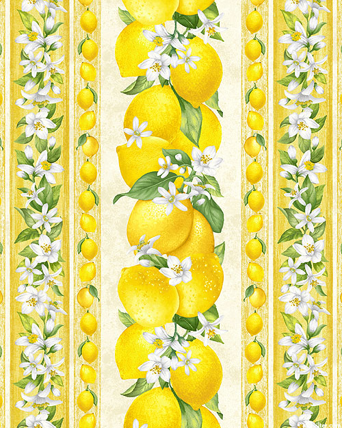 Lemon Bouquet - Lemon Stripe - Butter Yellow - DIGITAL