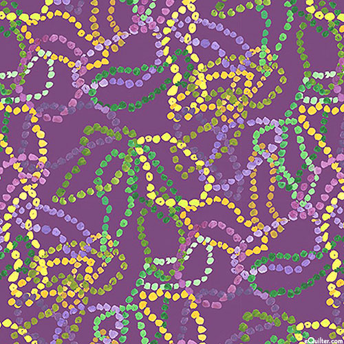 Mardi Gras Beads - Royal Purple - DIGITAL