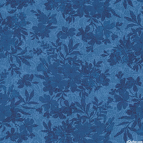 Masterpiece - Tonal Florals - French Blue