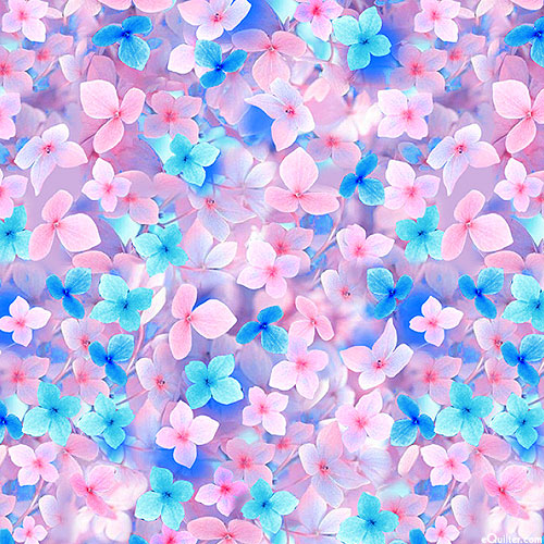Fanciful Fronds - Delicate Cherry Blossom - Lt Mauve - DIGITAL
