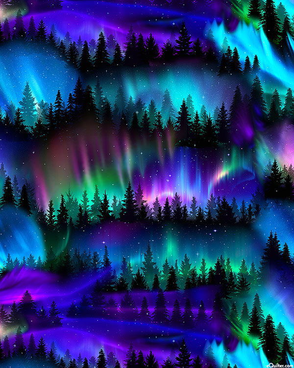 Winter Light - Aurora Trees - Multi