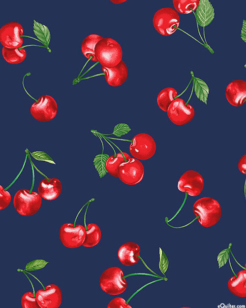 Cherry Pie - Fresh Fruit - Indigo - DIGITAL
