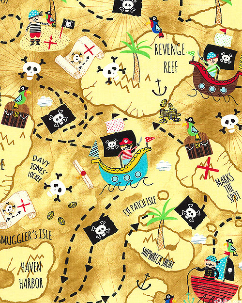 Pirate Map - Sandy Beige