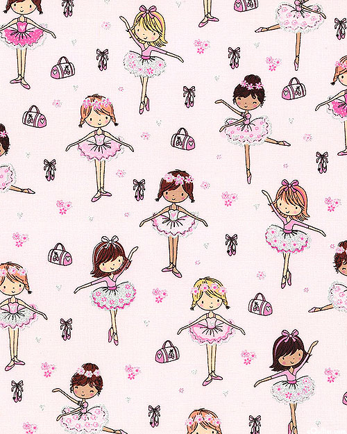 Glitter Ballerinas - Little Dancer's Delight - Pale Pink/Silver