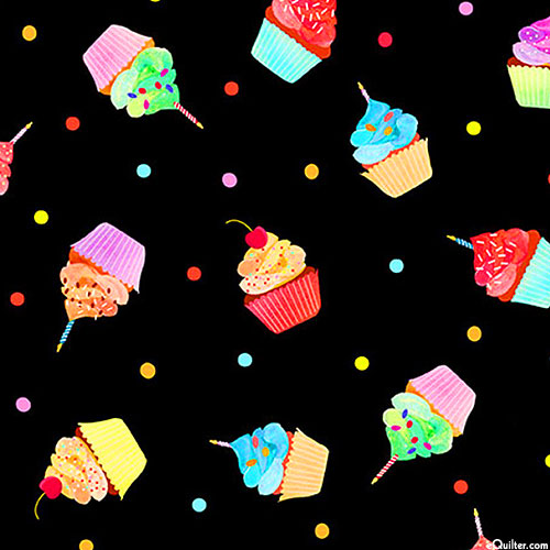 Party Animal - Cupcakes - Black